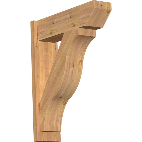 Ekena Millwork Funston Slat Smooth Outlooker, Western Red Cedar, 7 1/2"W x 26"D x 32"H OUT08X26X32FST06SWR - main